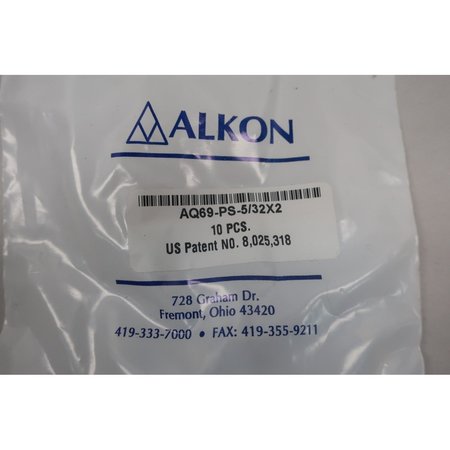 Alkon 1/8In 5/32In Brass Npt Tube Pipe Elbow, 10PK AQ69-PS-5/32X2